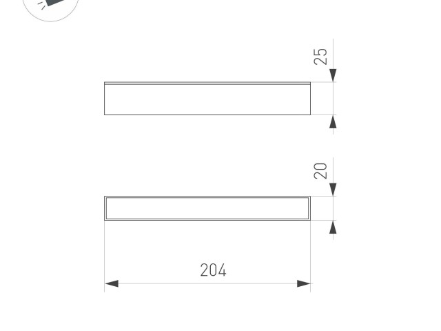 Светильник MAG-FLAT-25-L200-6W Warm3000 (BK, 100 deg, 24V) (Arlight, IP20 Металл, 5 лет) фото:2