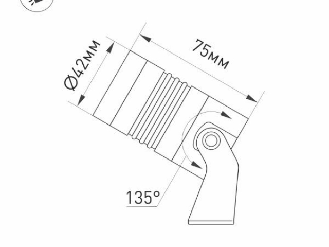 Светильник KT-RAY-COLOR-R42-6W RGB (RS, 25 deg, 12V) (Arlight, IP67 Металл, 3 года) фото:1