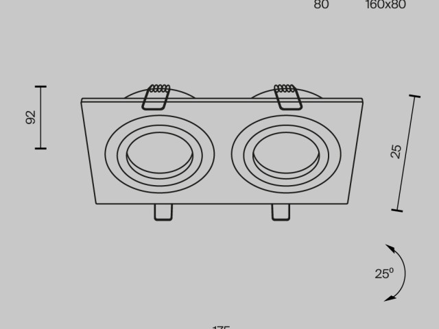 Встраиваемый светильник Technical DL024-2-02S фото:14