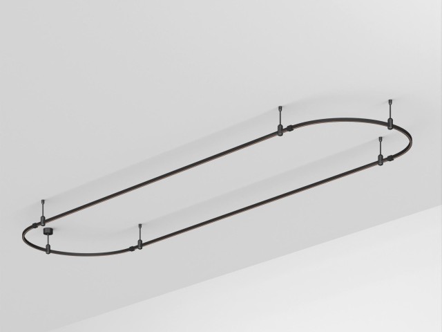 Основание ART-APRIORI-OVAL-ROD-200-4000x1000 (BK) (Arlight, IP20 Металл, 3 года) фото:1
