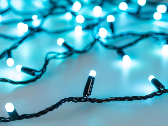 Светодиодная гирлянда ARD-STRING-CLASSIC-20000-BLACK-200LED-MILK-SYNC RGB (230V, 13W) (Ardecoled, IP65) фото:3