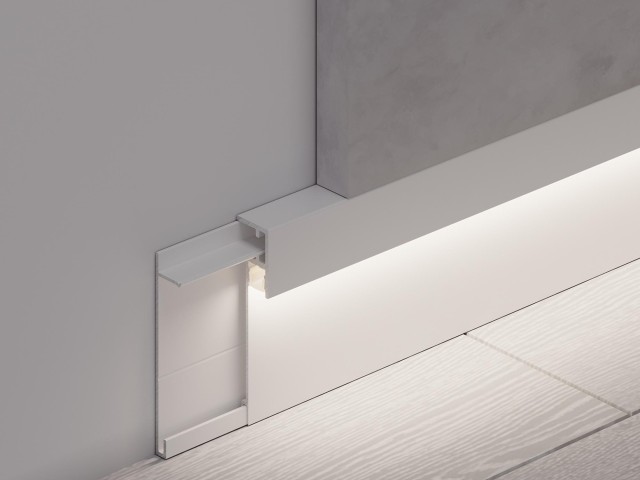 Профиль PLINTUS-H54B-2000 WHITE (Arlight, Алюминий) фото:3