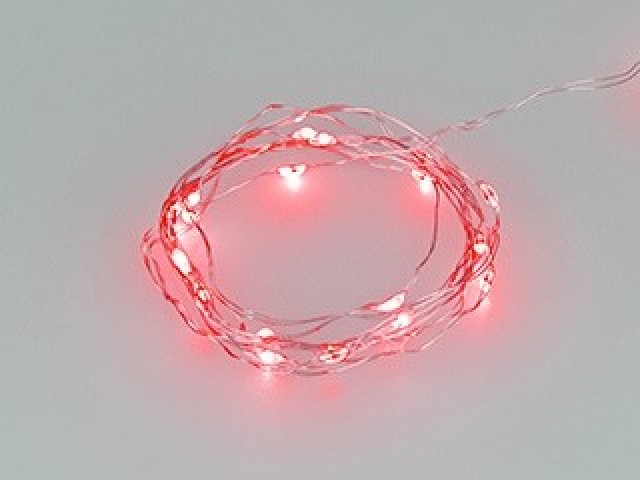 Светодиодная гирлянда ARD-DEW-HOME-2000-CLEAR-20LED-STD Red (3V, Battery Pack) (Ardecoled, IP20) фото:2