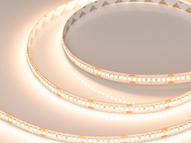 Лента RT-A240-10mm 24V Warm2400 (22 W/m, IP20, 2835, 5m) (Arlight, высок.эфф.150 лм/Вт) фото:1