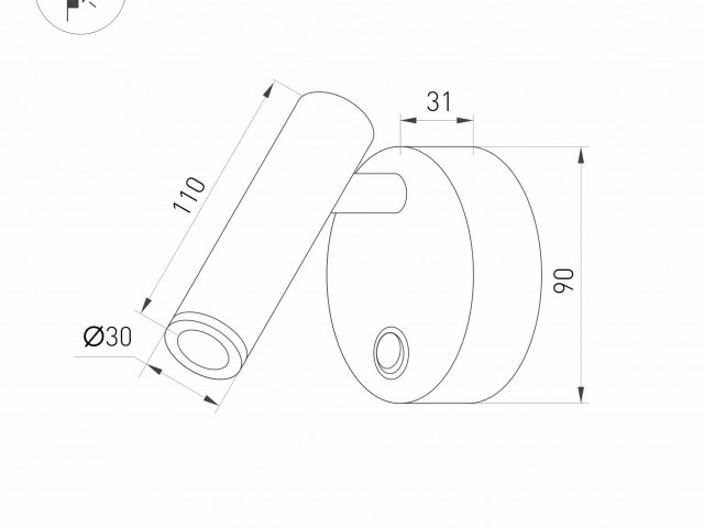 Светильник SP-BED-R90-3W Warm3000 (BK, 20 deg, 230V) (Arlight, IP20 Металл, 3 года) фото:12