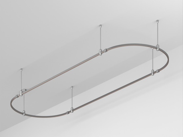 Основание ART-APRIORI-OVAL-ROD-400-3000x1000 (TN) (Arlight, IP20 Металл, 3 года) фото:1
