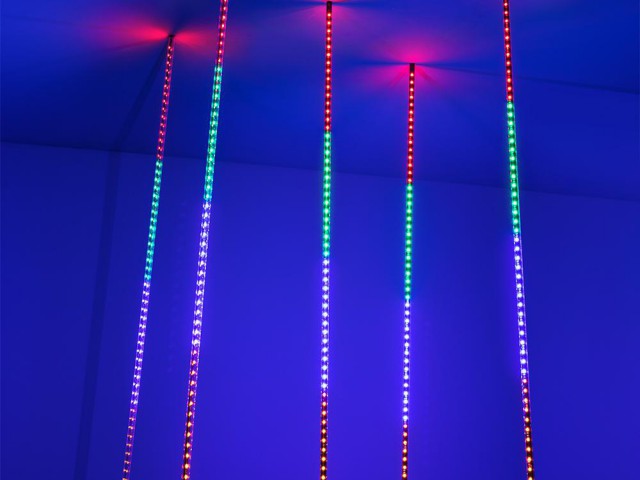 Светодиодная гирлянда ARD-ICEFALL-CLASSIC-D12-1000-5PCS-CLEAR-120LED-LIVE RGB (230V, 11W) (Ardecoled, IP65) фото:1