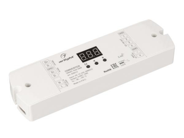 Конвертер SMART-K40-DMX (12-24V, 0/1-10V) (Arlight, IP20 Пластик, 5 лет) фото:2