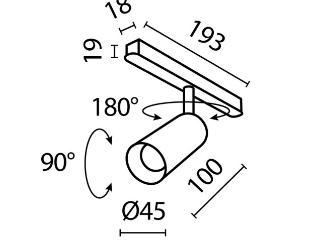 Трековый светильник Technical TR032-2-5W3K-S-B фото:11