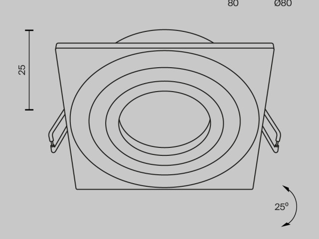 Встраиваемый светильник Technical DL024-2-01B фото:13