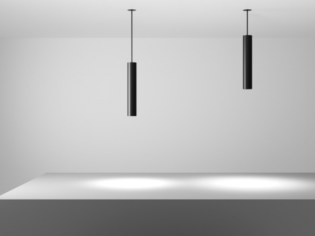 Подвесной светильник HOKASU Tube Hang (55-320/ral9005 – 10w/3090/10deg) фото:1