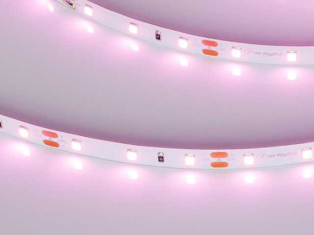 Лента RT-A60-8mm 12V Pink (4.8 W/m, IP20, 2835, 5m) (Arlight, 4.8 Вт/м, IP20) фото:2