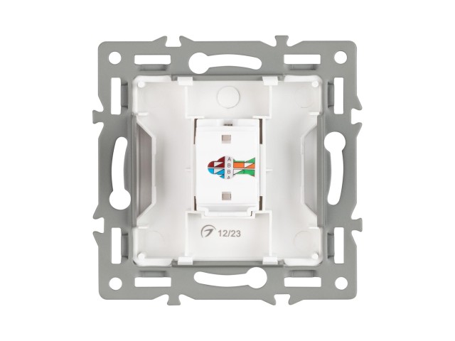 Механизм компьютерной розетки SCT-MPC1-PL-WH (RJ-45, CAT6) (Arlight, -) фото:3