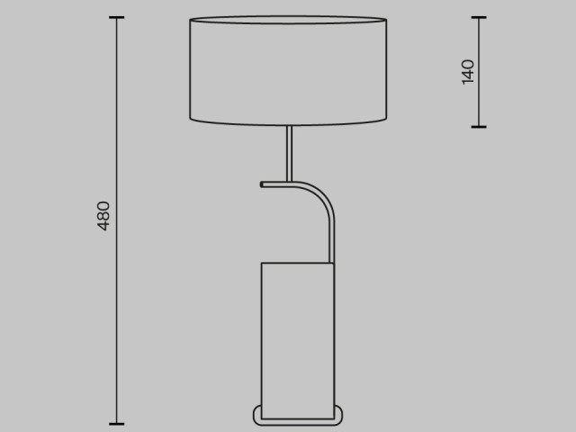 Настольный светильник Maytoni MOD437TL-02B фото:3
