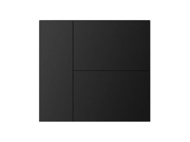 INTELLIGENT ARLIGHT Накладка панели KNX-23-3G-SUF Black (Backlight) (IARL, IP20 Металл, 2 года) фото:1