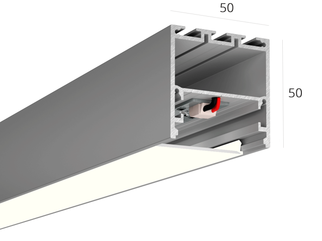 Линейный светильник HOKASU S50 (Anod/1500mm/LT70 — 4K/33W) фото:2