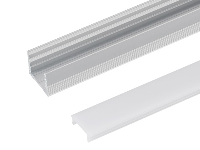 Профиль с экраном SL-SLIM-H13M-2500 ANOD+OPAL (Arlight, Алюминий) фото:2