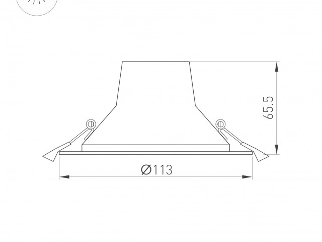 Светильник LTD-LEGEND-R115-10W White6000 (WH, 50 deg) (Arlight, IP20 Металл, 3 года) фото:15