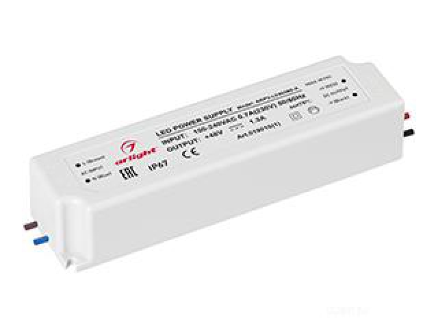 Блок питания ARPV-LV48060-A (48V, 1.3A, 60W) (Arlight, IP67 Пластик, 3 года) фото:2