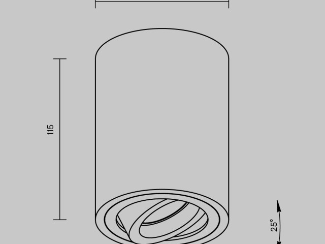 Потолочный светильник Technical C016CL-01B фото:1
