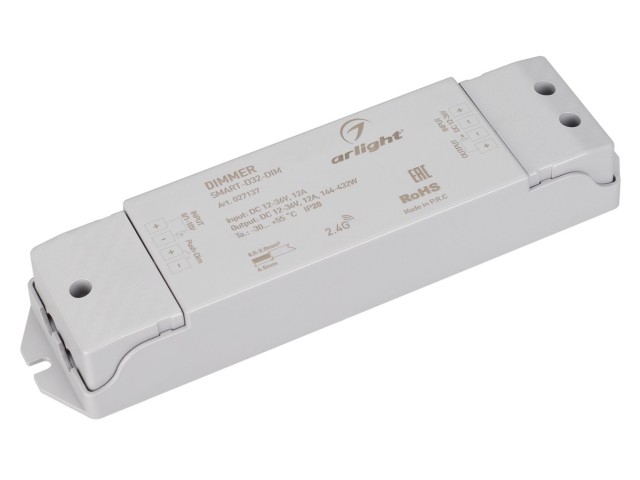 Диммер SMART-D32-DIM (12-36V, 12A, 0/1-10V) (Arlight, IP20 Пластик, 5 лет) фото:7