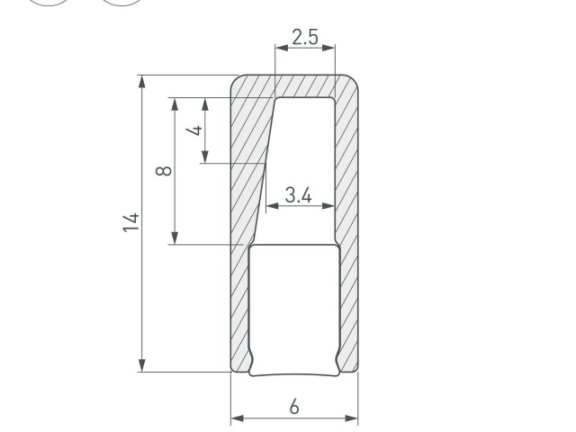 Профиль с экраном ALU-NANO-6-2000 ANOD+SILICONE (Arlight, Алюминий) фото:7
