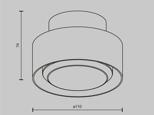 Потолочный светильник Technical C092CL-GX53-W фото:1