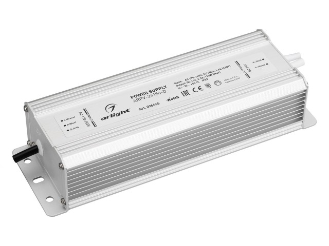 Блок питания ARPV-24150-D (24V, 6.3A, 150W) (Arlight, IP67 Металл, 3 года) фото:5