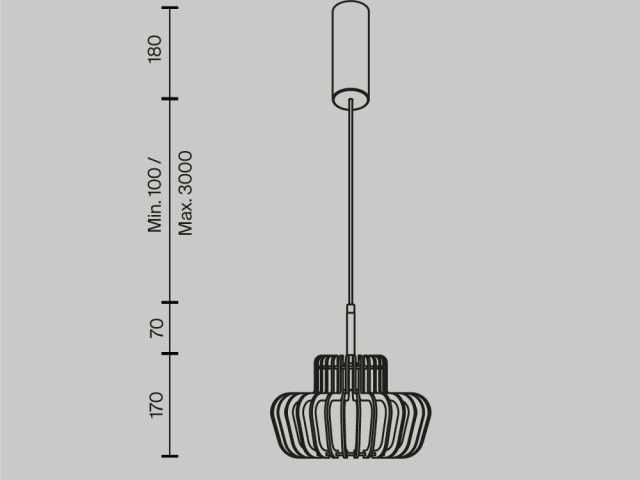 Подвесной светильник Maytoni MOD465PL-L12BK2 фото:1