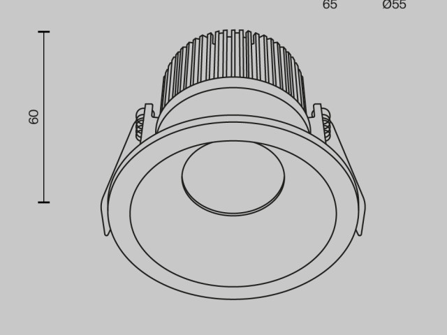 Встраиваемый светильник Technical DL034-01-06W4K-D-B фото:14