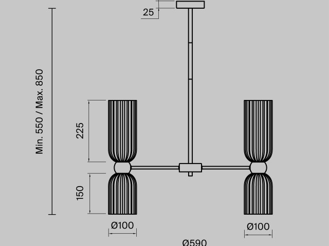 Подвесной светильник Maytoni MOD302PL-10CG фото:1