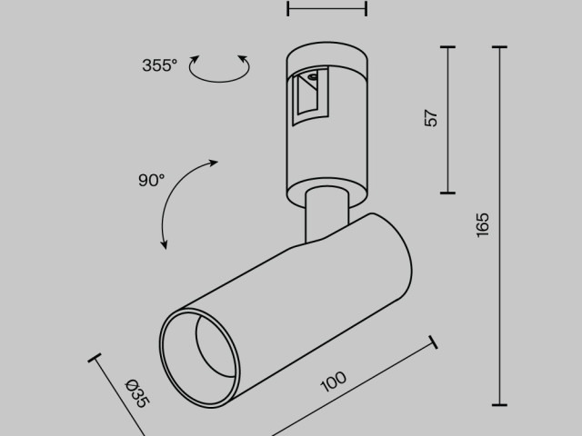Трековый светильник Technical TR144-1-5W3K-W-PT фото:16