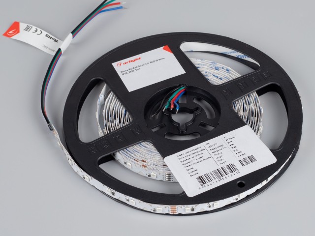 Лента RZ-A60-8mm 24V RGB (8 W/m, IP20, 2835, 5m) (Arlight, -) фото:4