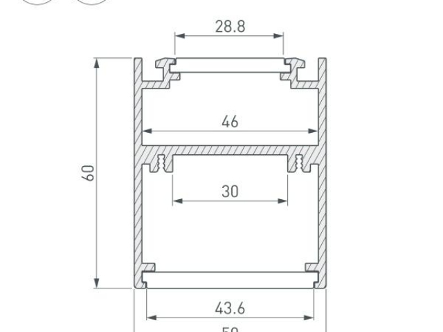Профиль SL-ARC-5060-D1000-A45 WHITE (дуга 1 из 8) (Arlight, Алюминий) фото:12