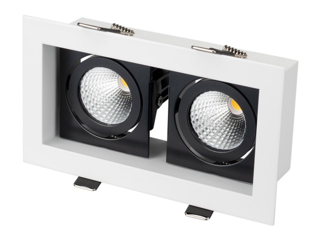 Светильник CL-KARDAN-S180x102-2x9W Day (WH-BK, 38 deg) (Arlight, IP20 Металл, 3 года) фото:6