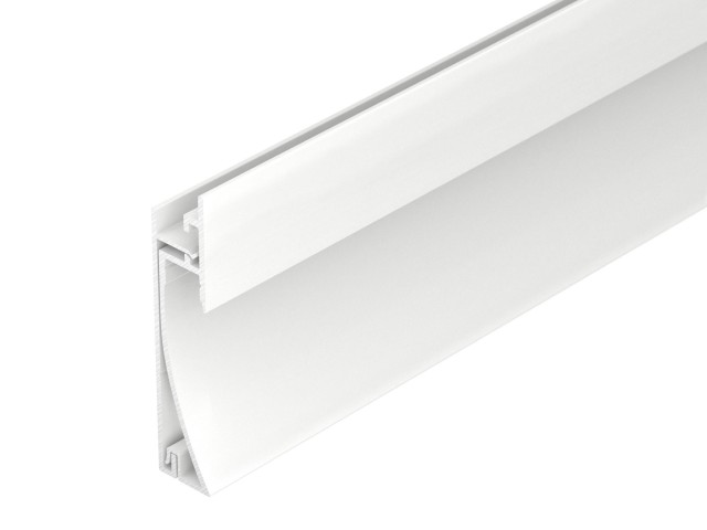 Профиль PLINTUS-H58-F-2000 WHITE (Arlight, Алюминий) фото:3