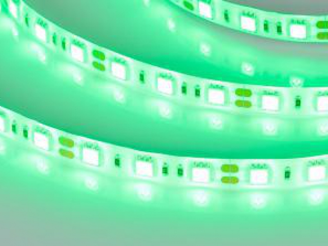 Лента RTW 2-5000SE 12V Green 2x (5060, 300 LED, LUX) (Arlight, 14.4 Вт/м, IP65) фото:4