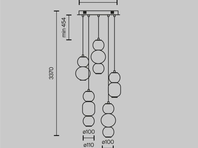 Подвесной светильник Maytoni MOD273PL-L80G3K фото:11