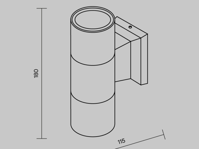 Уличный настенный светильник Outdoor O574WL-02B фото:9