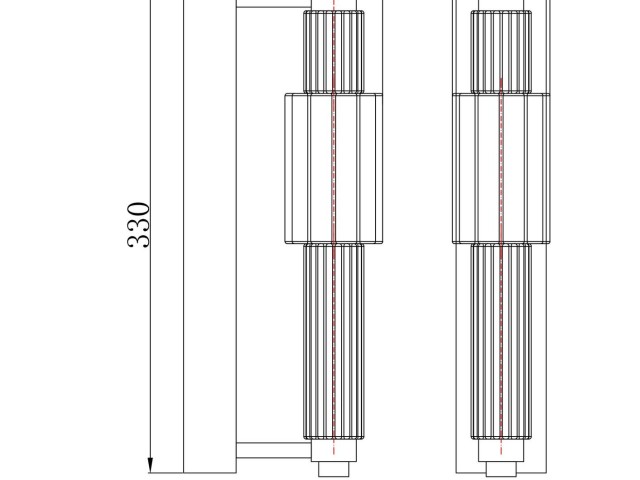Настенный светильник (бра) Maytoni MOD308WL-L9GN3K фото:1