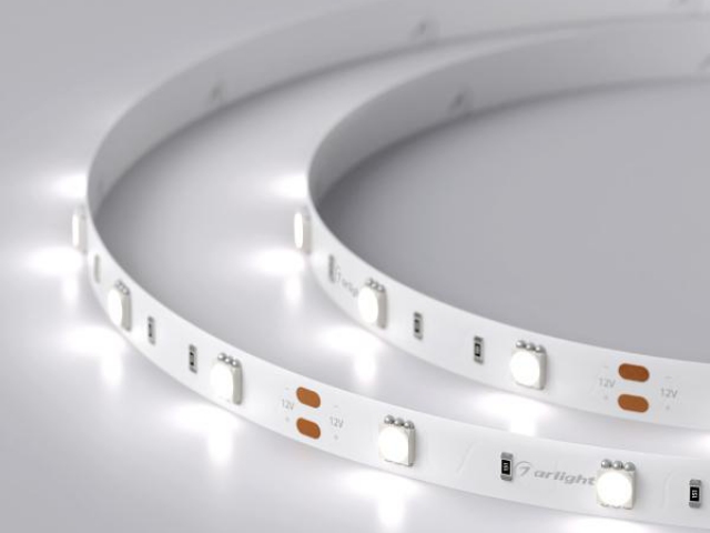 Лента RT 2-5000 12V White6000 (5060, 150 LED, LUX) (Arlight, 7.2 Вт/м, IP20) фото:4
