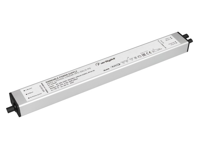 Блок питания ARPV-LG24060-LINEAR-PFC-DALI2-PD (24V, 2.5A, 60W) (Arlight, IP67 Металл, 5 лет) фото:1