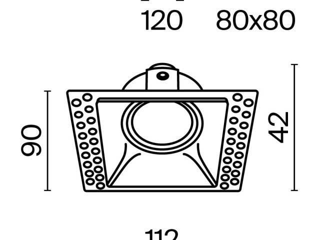 Встраиваемый светильник Technical DL042-01-SQ-W фото:7
