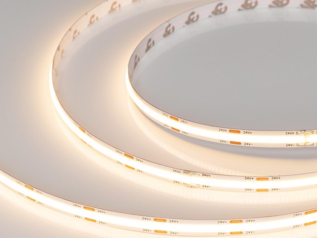 Лента герметичная COB-NANO-X544-8mm 24V Warm3000 (11.5 W/m, IP65, CSP, 5m) (Arlight, -) фото:1