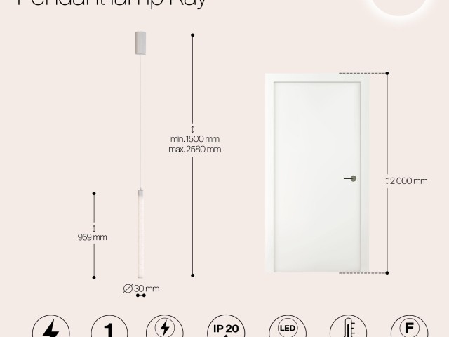 Подвесной светильник Technical P022PL-L20W3K фото:10