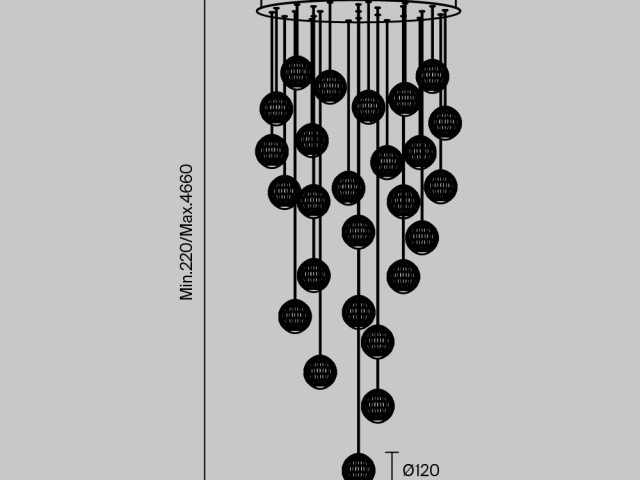 Подвесной светильник Maytoni MOD293PL-L140BS3K фото:8