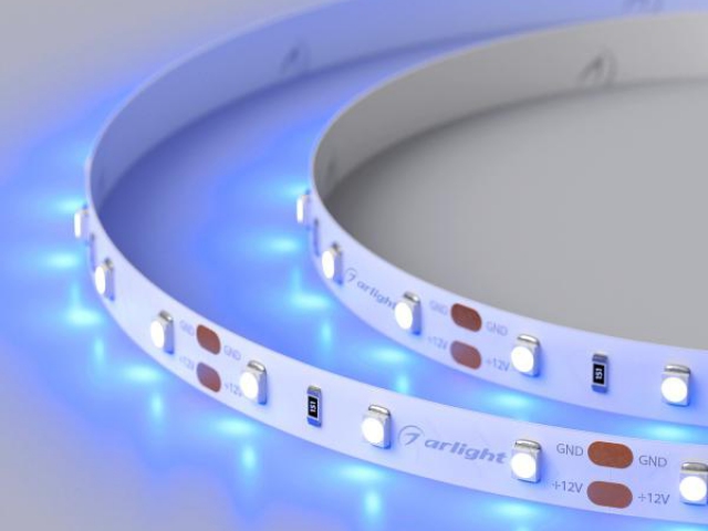 Лента RT 2-5000 12V Blue (3528, 300 LED, LUX) (Arlight, 4.8 Вт/м, IP20) фото:5