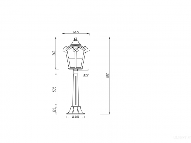 Ландшафтный светильник Outdoor O413FL-01BZ1 фото:3
