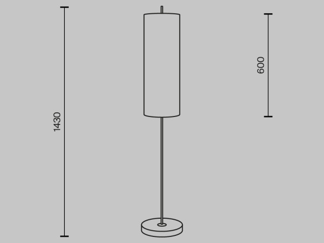 Напольный светильник (торшер) Maytoni MOD437FL-01B фото:7