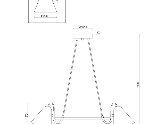 Люстра Freya FR8001PL-05WG фото:1